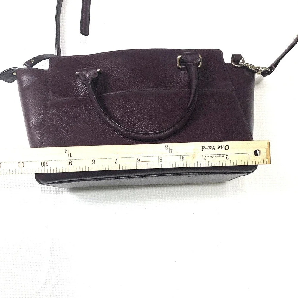 Kate Spade New York Handbag Tote / Crossbody Deep Plum Zip Top Handles and Strap